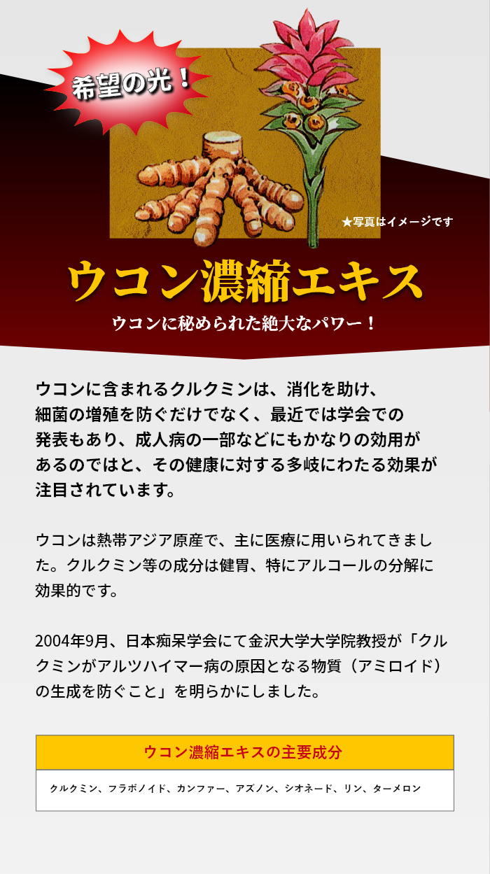 ウコン濃縮エキス